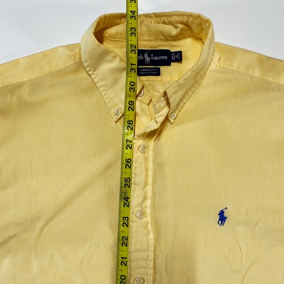 Canary * Polo Ralph Lauren YARMOUTH Long Sleeve Button Down Shirt - Sz 16 - Picture 4 of 5